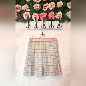 Sun-Deh Sunday Ice Cream Pastel Plaid Mini Skirt